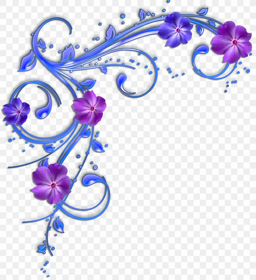 Clip Art Flower Floral Design Purple Blue, PNG, 3511x3841px, Flower, Art, Artwork, Blue, Body Jewelry Download Free
