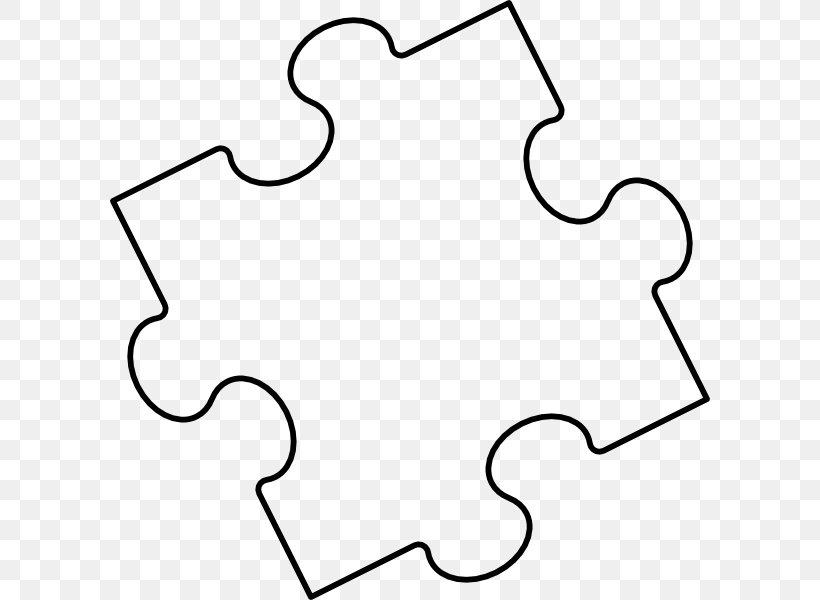 Jigsaw Puzzles Clip Art, PNG, 600x600px, Jigsaw Puzzles, Area, Art, Black, Black And White Download Free