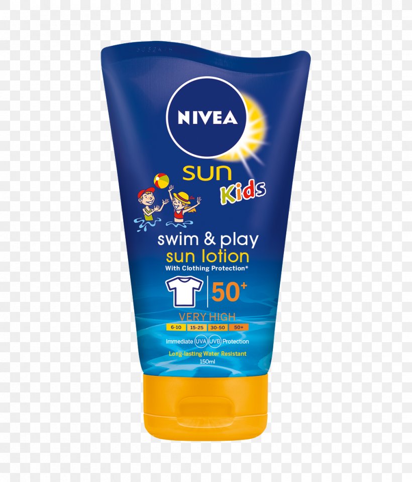 Sunscreen Lotion Factor De Protección Solar Beiersdorf NIVEA Sun, PNG, 1010x1180px, Sunscreen, Child, Cream, Lotion, Moisturizer Download Free