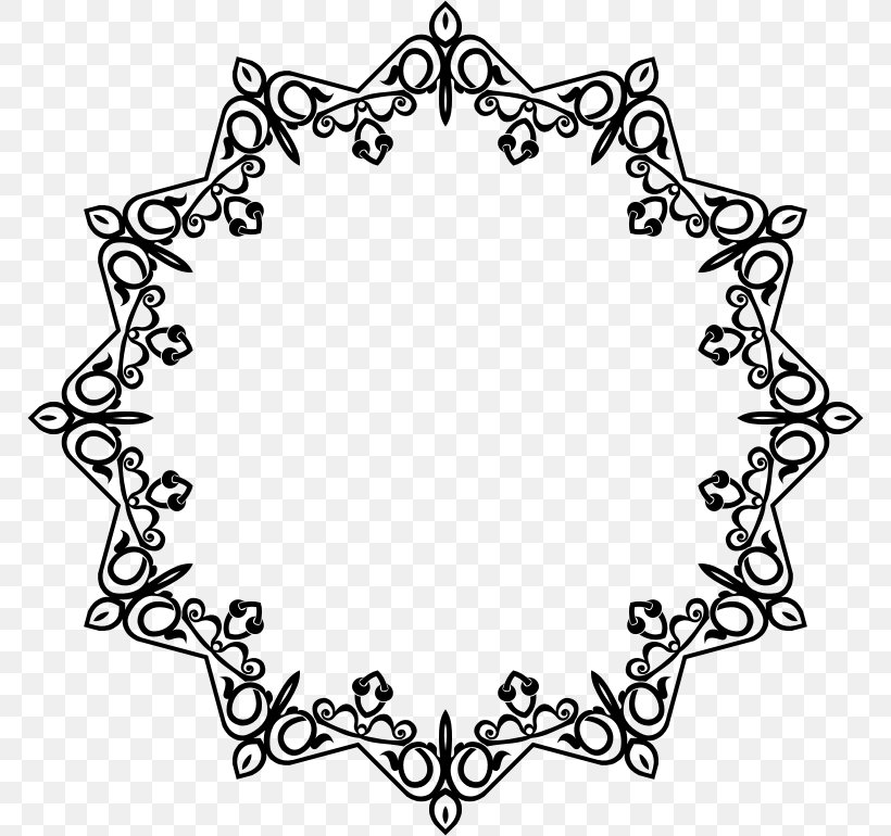 Picture Frames Clip Art, PNG, 770x770px, Picture Frames, Abstract Art, Area, Art, Black And White Download Free