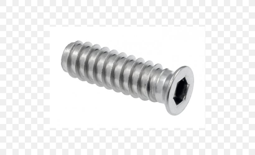 Screw Fastener Threaded Insert SAE 304 Stainless Steel, PNG, 500x500px, Screw, American Iron And Steel Institute, Baluster, Drop Forging, Fastener Download Free