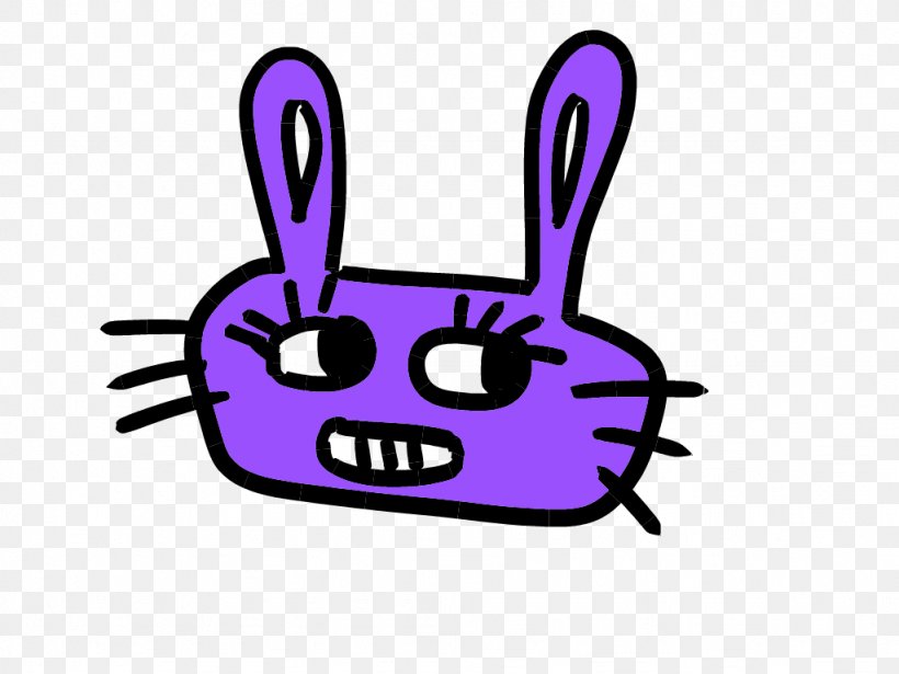 Purple Violet Cartoon Snout Clip Art, PNG, 1024x768px, Purple, Animal, Cartoon, Headgear, Rabbit Download Free