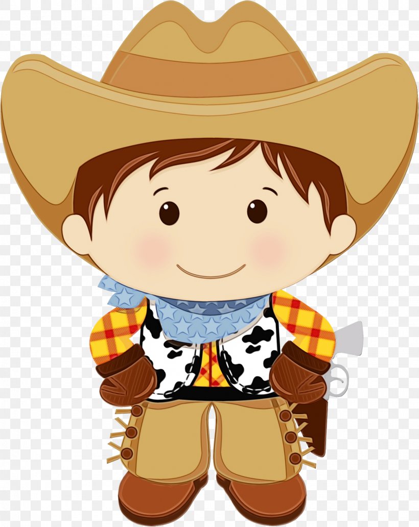 Cowboy Hat, PNG, 1450x1826px, Watercolor, Brown Hair, Cartoon, Cowboy, Cowboy Hat Download Free