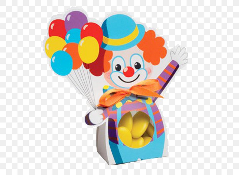 Clown Ballotin Dragée Circus Cardboard, PNG, 800x600px, Clown, Baby Toys, Ballotin, Candy, Cardboard Download Free
