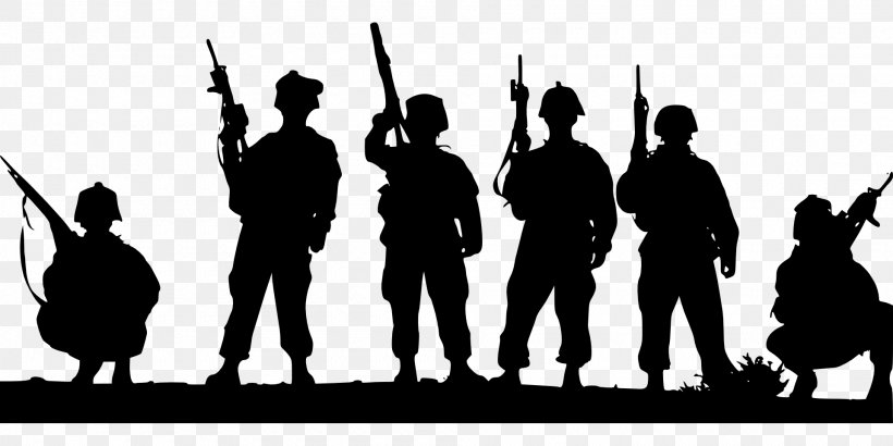Soldier Military Army Silhouette, PNG, 1920x960px, Soldier, Army, Battlefield Cross, Black And White, Marines Download Free