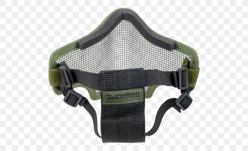 Mask Personal Protective Equipment Airsoft Mesh Face Shield, PNG, 500x500px, Mask, Airsoft, Belt, Buckle, Face Download Free