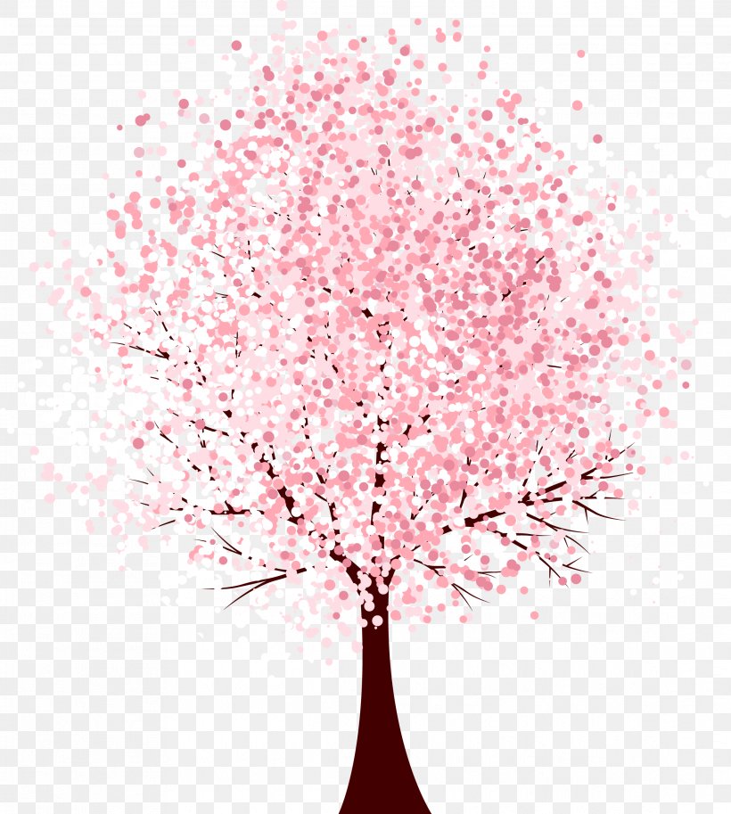 Pink Tree, PNG, 2231x2486px, Pink, Blossom, Branch, Cherry Blossom, Color Download Free