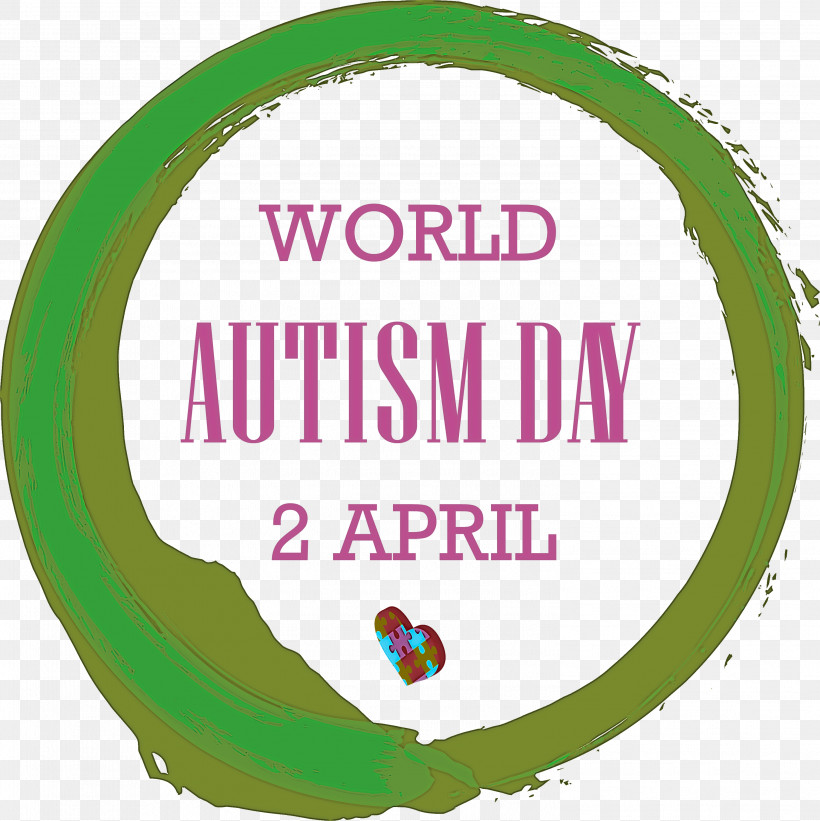Autism Day World Autism Awareness Day Autism Awareness Day, PNG, 2996x3000px, Autism Day, Autism Awareness Day, Circle, Green, Logo Download Free