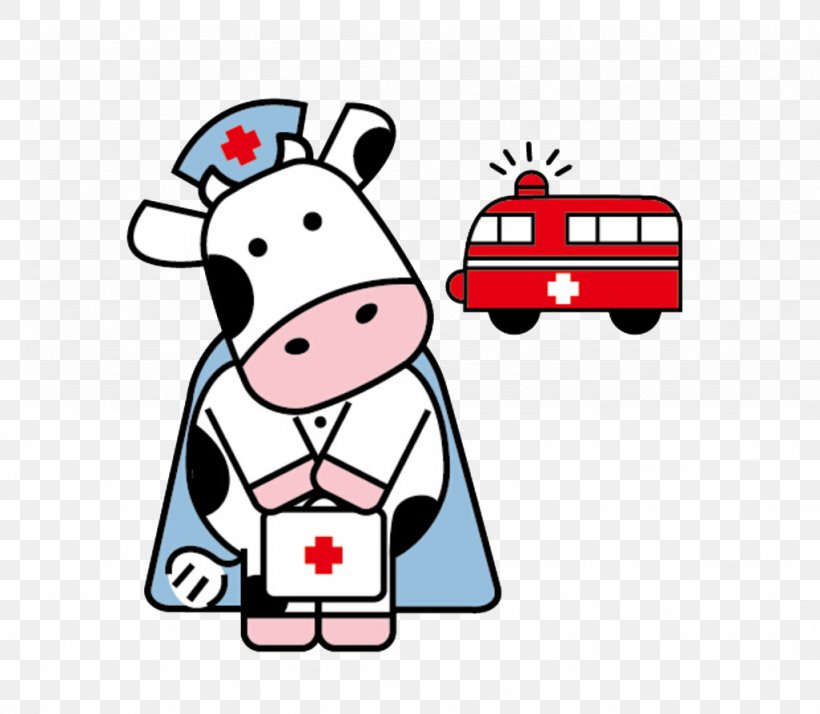 Cattle Nurse First Aid Cartoon, PNG, 1024x892px, Cattle, Ambulance, Animation, Area, Art Download Free