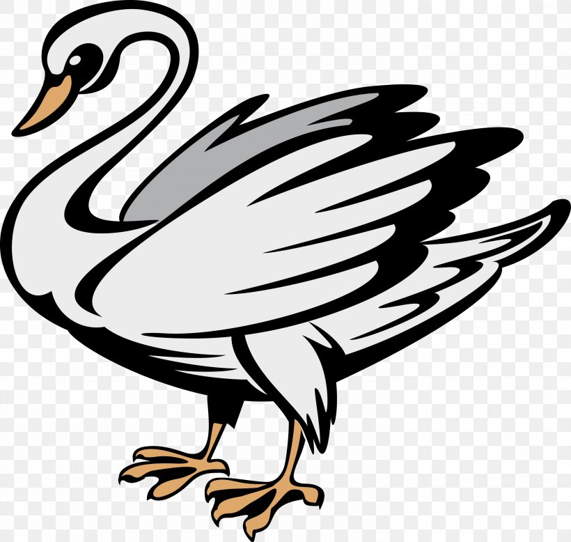 Duck Coat Of Arms Heraldry Symbol Black Swan, PNG, 2984x2833px, Duck, Artwork, Beak, Bird, Black And White Download Free