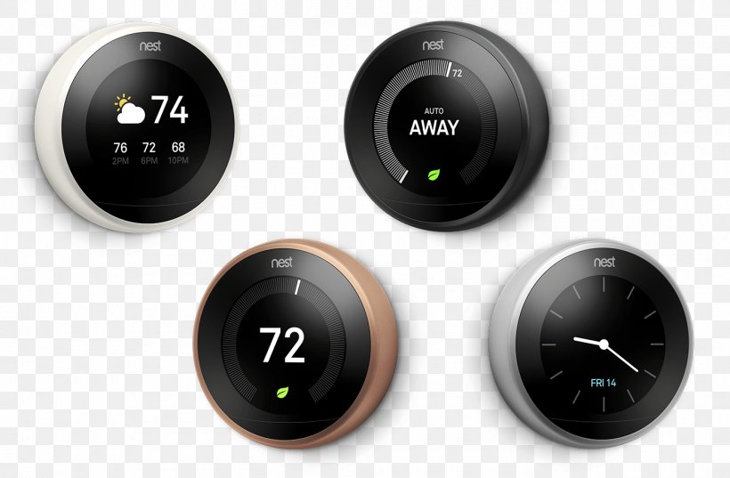 Smart Thermostat Nest Labs HVAC Air Conditioning, PNG, 1400x918px, Thermostat, Air Conditioning, Air Purifiers, Berogailu, Brand Download Free