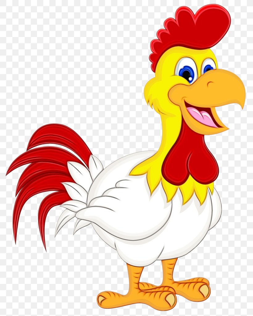 Chicken Bird Rooster Cartoon Beak, PNG, 815x1024px, Watercolor, Beak, Bird, Cartoon, Chicken Download Free