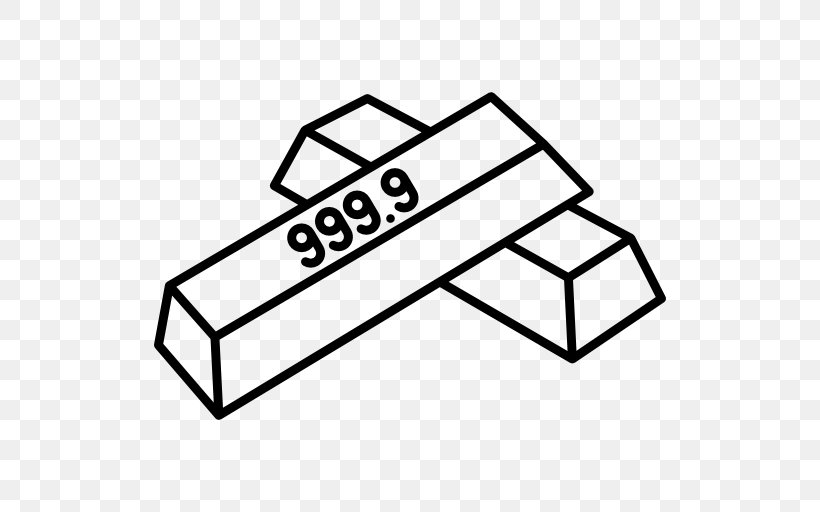 Gold Bar Precious Metal, PNG, 512x512px, Gold Bar, Area, Black And White, Coloring Book, Commodity Download Free