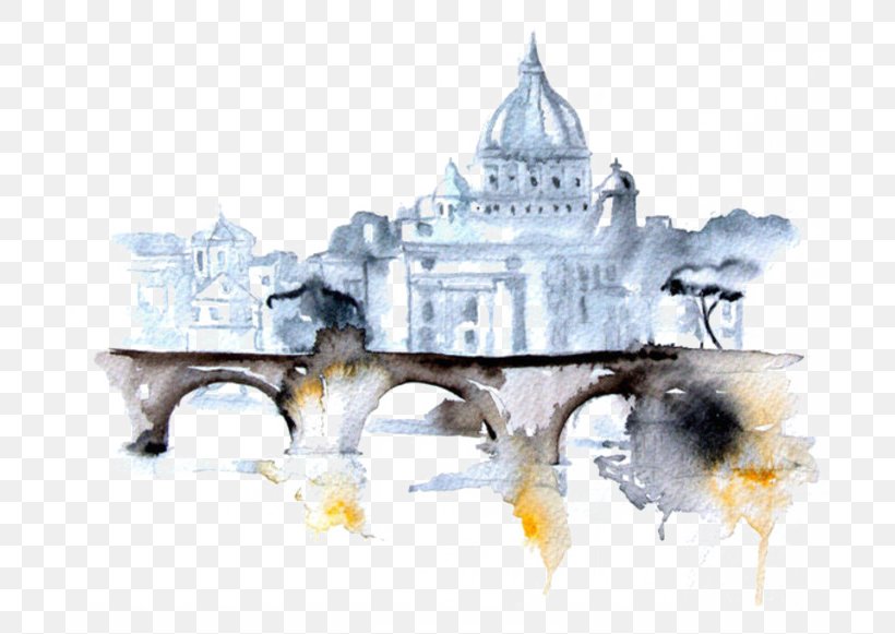 Paris Watercolor Painting Drawing Cityscape, PNG, 700x581px, Paris, Abstract Art, Architectural Drawing, Architecture, Art Download Free