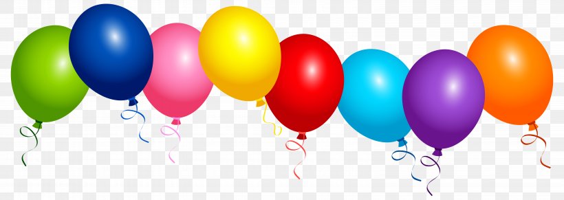 Balloon Birthday Clip Art, PNG, 6196x2206px, Balloon, Color, Confetti, Gas Balloon, Istock Download Free