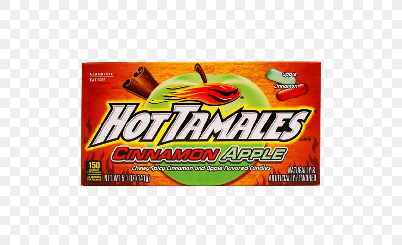 Hot Tamales Mike And Ike Candy Cinnamon, PNG, 500x500px, Tamale, Apple, Brand, Candy, Cinnamon Download Free