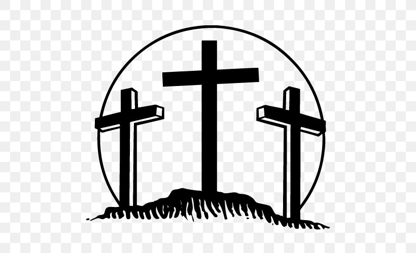 The Three Crosses Bumper Sticker Decal Car, PNG, 500x500px, Three Crosses, Adhesive, Artwork, Black And White, Bumper Sticker Download Free