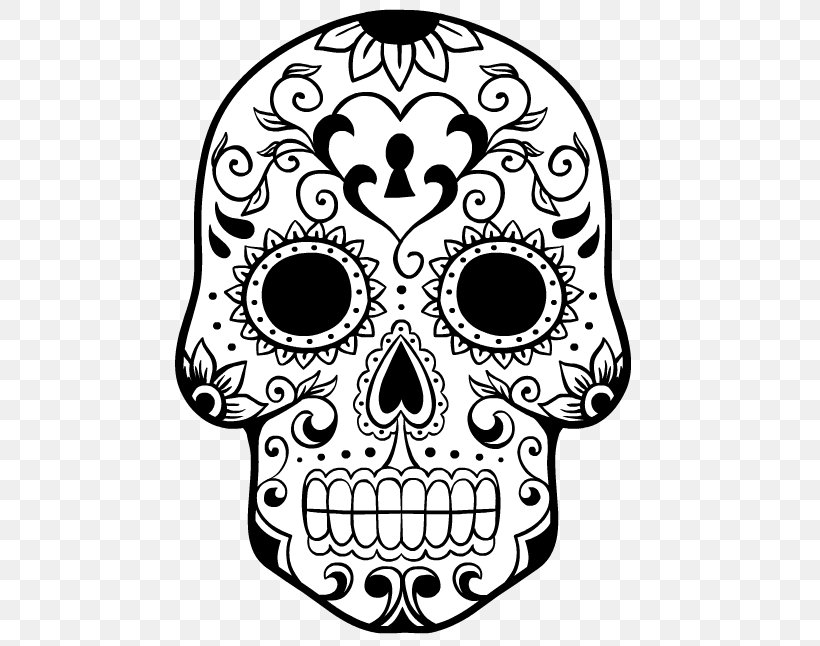 Calavera Coloring Book Day Of The Dead Skull Adult, PNG, 700x646px, Calavera, Adult, Black And White, Bone, Child Download Free
