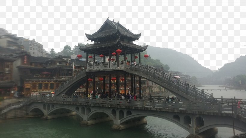 Zhangjiajie Tuojiang, Fenghuang Phoenix Ancient City Wuling Mountains Chongqing, PNG, 3264x1836px, Zhangjiajie, Arch Bridge, Bridge, China, Chinese Architecture Download Free