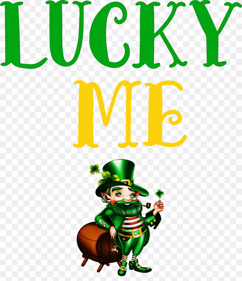 Lucky Me Patricks Day Saint Patrick, PNG, 2325x2703px, Lucky Me, Behavior, Cartoon, Green, Human Download Free