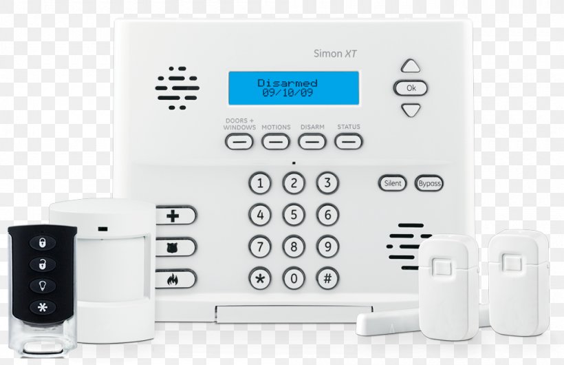 Security Alarms & Systems Home Security GE Security Simon XT Starter Package 80-632-3N-XT, PNG, 1000x647px, Security Alarms Systems, Alarm Device, Communication, Corded Phone, Electronics Download Free