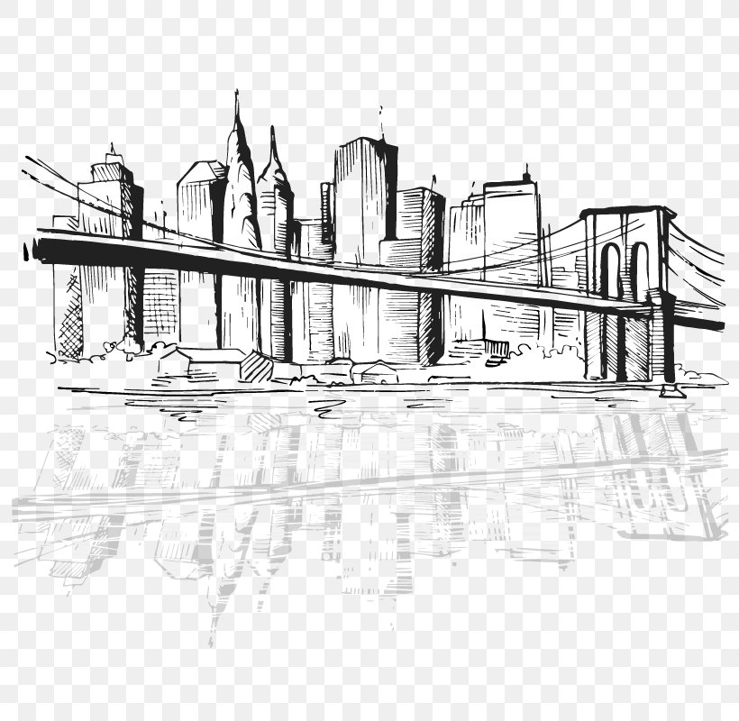 Mr. Locks Security Systems New York City Digital Art Drawing, PNG, 800x800px, New York City, Architecture, Art, Black And White, Building Download Free