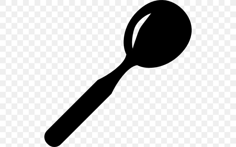 Soup Spoon Ladle, PNG, 512x512px, Soup Spoon, Black And White, Bowl, Cutlery, Fork Download Free