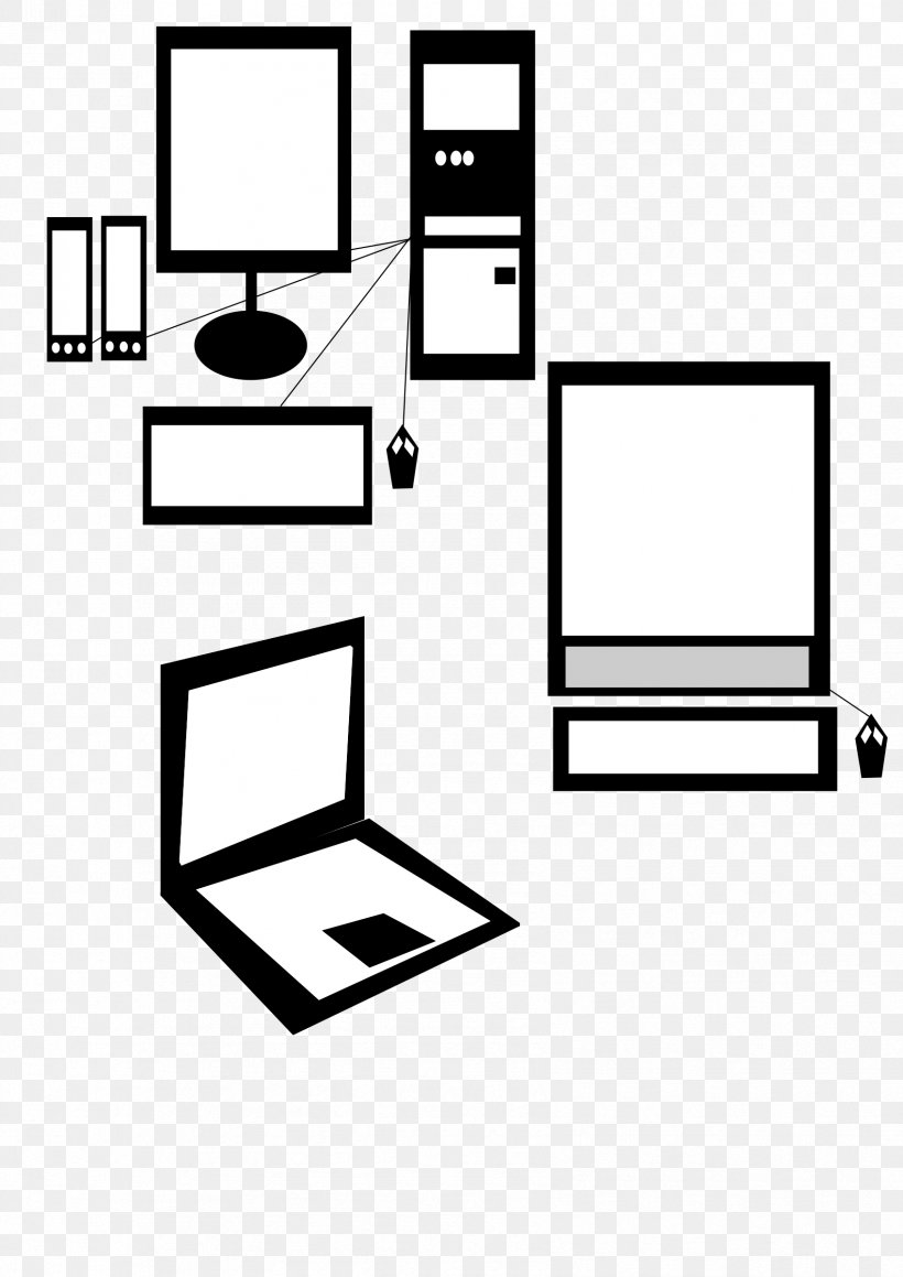 Computer Hardware Clip Art, PNG, 1697x2400px, Computer, Animals, Area, Black, Black And White Download Free