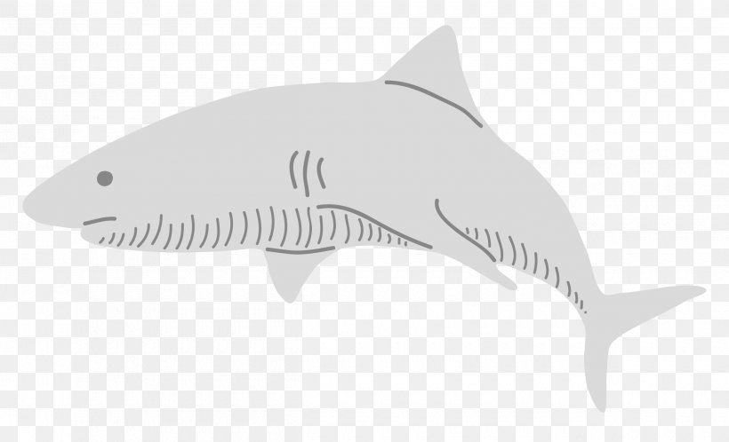 Shark White Pattern, PNG, 2500x1519px, Shark, Animal, Black, Black And White, Cartilaginous Fish Download Free