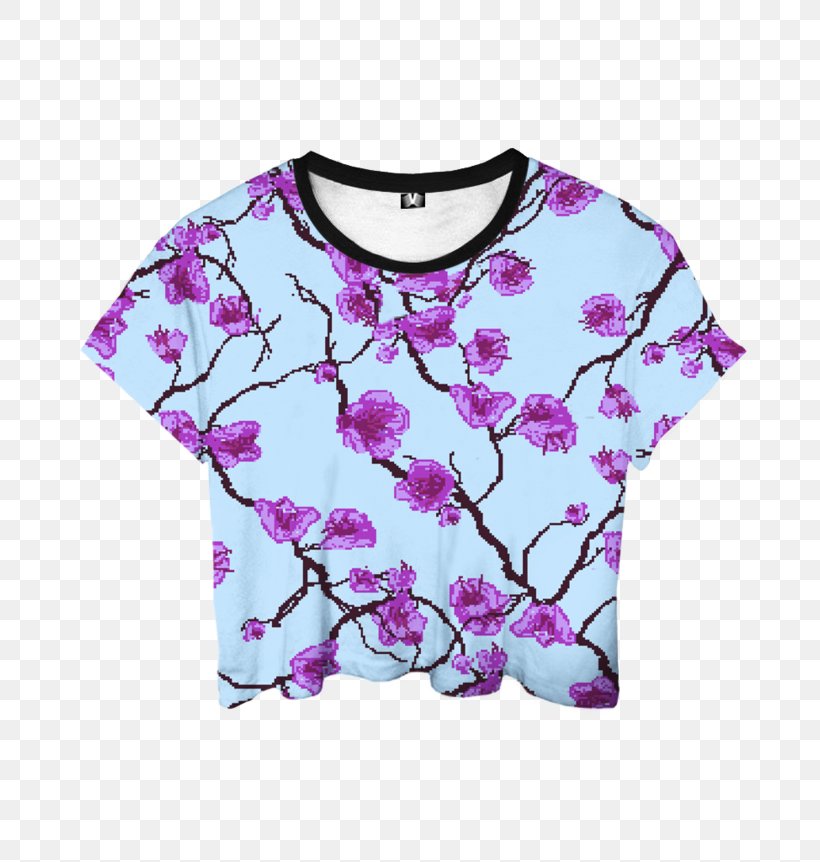 Sleeve T-shirt Crop Top, PNG, 700x862px, Sleeve, All Over Print, Clothing, Crop Top, Fashion Download Free