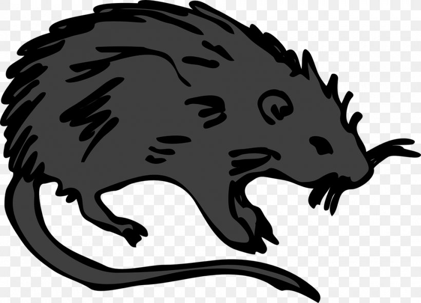 Black Death Black Rat Middle Ages Clip Art, PNG, 960x693px, Death, Beaver, Black And White, Black Death, Black Rat Download Free