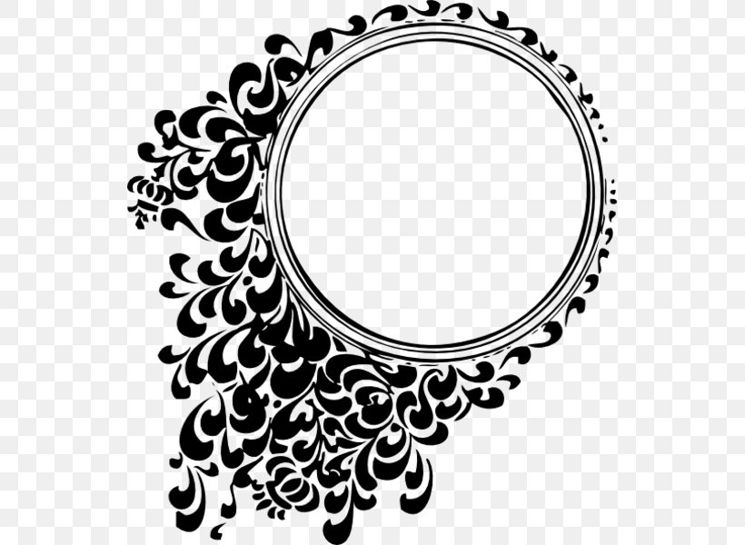Circle Clip Art, PNG, 539x600px, Logo, Art, Black, Black And White, Flower Download Free