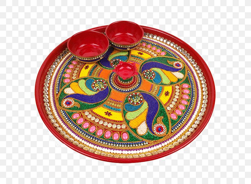 Puja Thali Plate Diya Platter, PNG, 600x600px, Puja Thali, Bead, Bowl, Diameter, Dishware Download Free