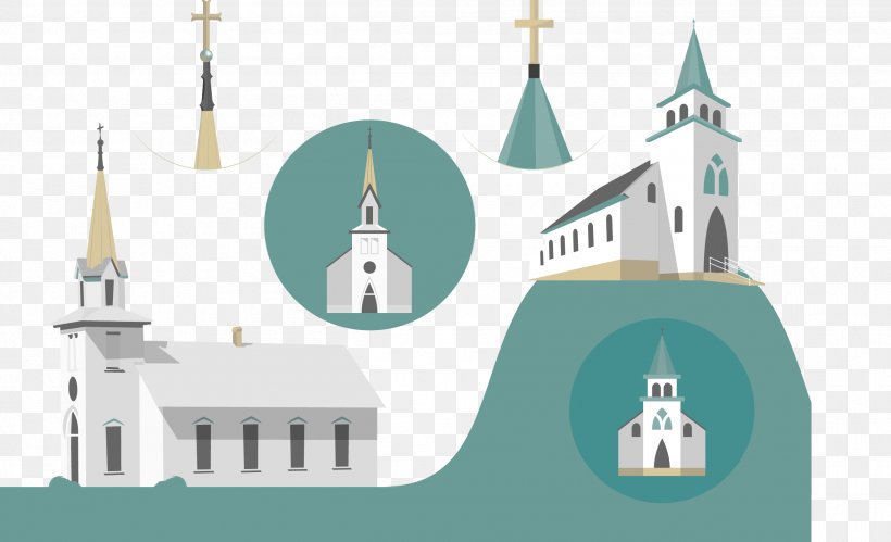 Euclidean Vector Church Illustration, PNG, 2508x1528px, Church, Art, Brand, Building, Euclidean Distance Download Free