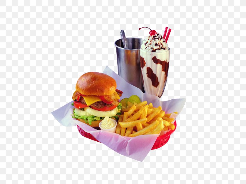 Milkshake Hamburger Cheeseburger French Fries Cuisine Of The United States, PNG, 500x613px, Milkshake, American Food, Appetizer, Breakfast, Carhop Download Free