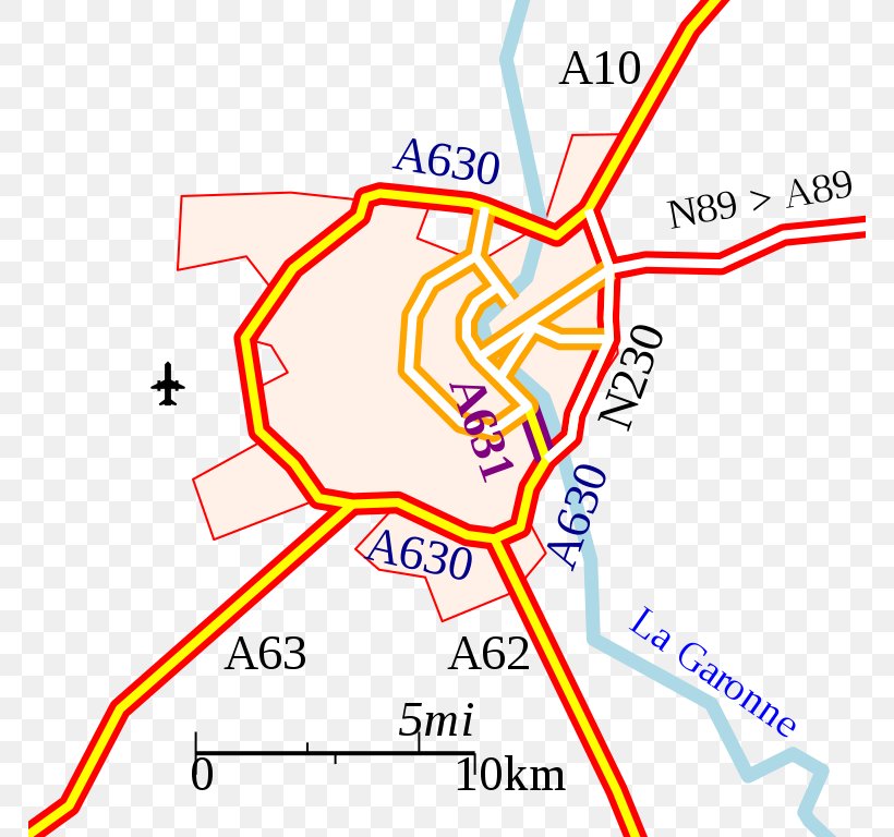 Rocade De Bordeaux A630 Autoroute Autoroutes Of France Libourne, PNG, 768x768px, Bordeaux, Area, Autoroutes Of France, Controlledaccess Highway, Diagram Download Free