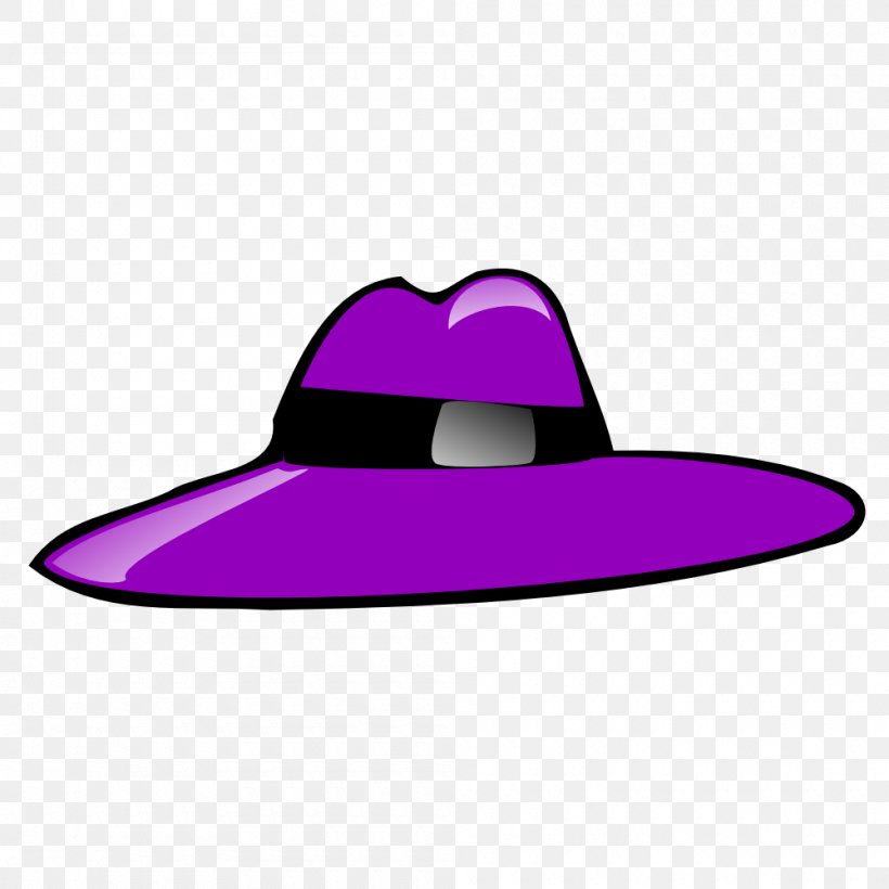 Top Hat Purple Clip Art, PNG, 1000x1000px, Hat, Bowler Hat, Cap, Cowboy Hat, Fedora Download Free