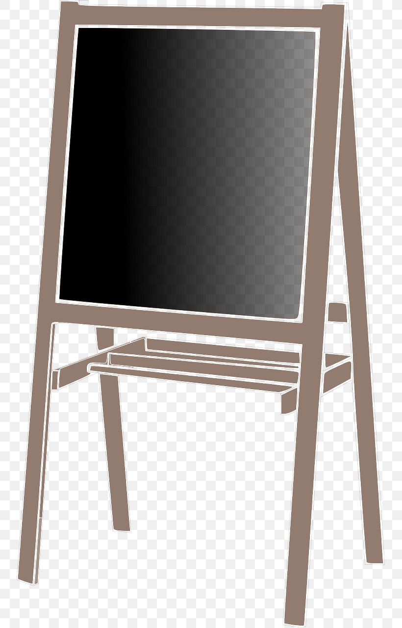 Blackboard Easel Art Clip Art, PNG, 751x1280px, Blackboard, Art, Blackboard Learn, Chair, Drawing Download Free