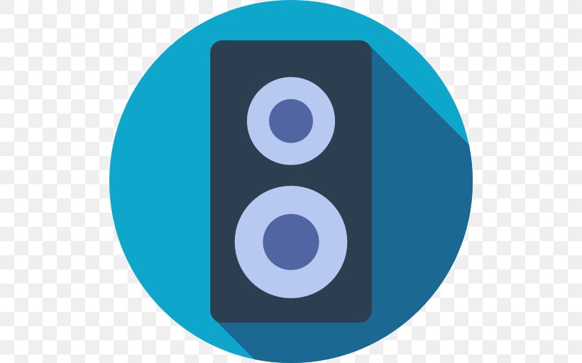 Loudspeaker Subwoofer Electronics Audio Signal, PNG, 512x512px, Loudspeaker, Apple, Audio Signal, Blue, Computer Download Free