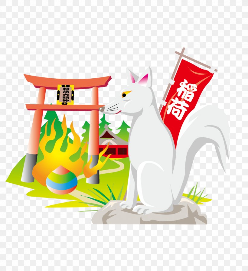 Fushimi Inari-taisha Inari Ōkami Illustration, PNG, 1240x1355px, Fushimi Inaritaisha, Cat, Festival, Material, Small To Medium Sized Cats Download Free
