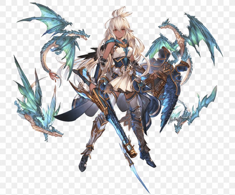 Granblue Fantasy Sandalphon Model Sheet Bahamut, PNG, 960x800px, Watercolor, Cartoon, Flower, Frame, Heart Download Free