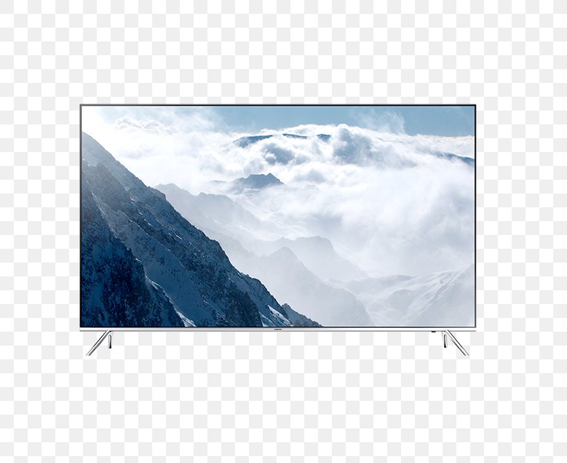 LED-backlit LCD Ultra-high-definition Television Smart TV Samsung 4K Resolution, PNG, 740x670px, 4k Resolution, Ledbacklit Lcd, Cloud, Curved Screen, Display Device Download Free