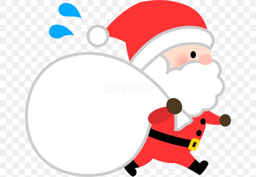 Santa Claus Christmas Cartoon Clip Art, PNG, 660x567px, Santa Claus, Area, Artwork, Bag, Behavior Download Free