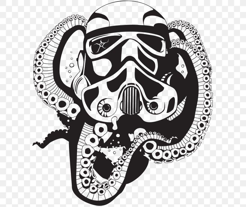 Stormtrooper Car Motorcycle Helmets Decal, PNG, 608x689px, Stormtrooper, Art, Black And White, Bone, Bumper Sticker Download Free