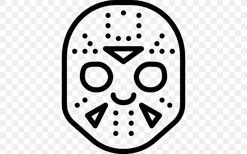 Emoticon Jason Voorhees Smiley Clip Art, PNG, 512x512px, Emoticon, Area, Avatar, Black And White, Emoji Download Free