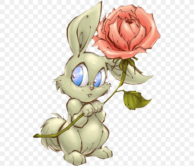 Easter Bunny Cottontail Rabbit Bear Snowshoe Hare, PNG, 543x702px, Easter Bunny, Art, Bear, Color, Cottontail Rabbit Download Free