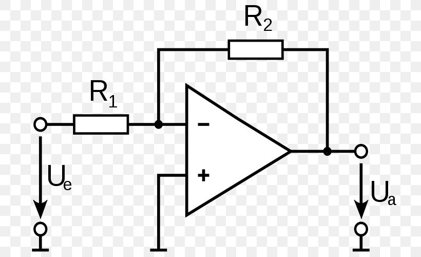 Operational Amplifier Photodiode Electronic Circuit Electronics, PNG, 750x500px, Operational Amplifier, Amplifier, Area, Black And White, Diagram Download Free