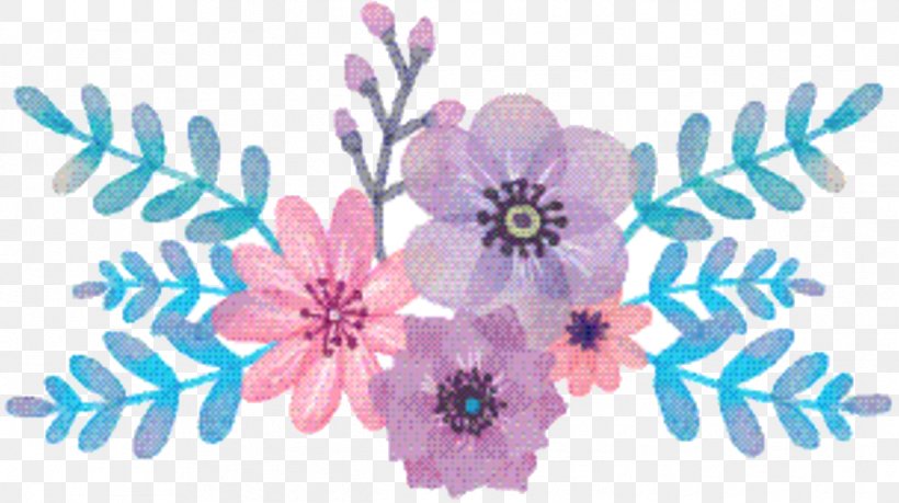 Pink Flower Cartoon, PNG, 1216x681px, Floral Design, Blossom, Cut Flowers, Flower, Flowering Plant Download Free