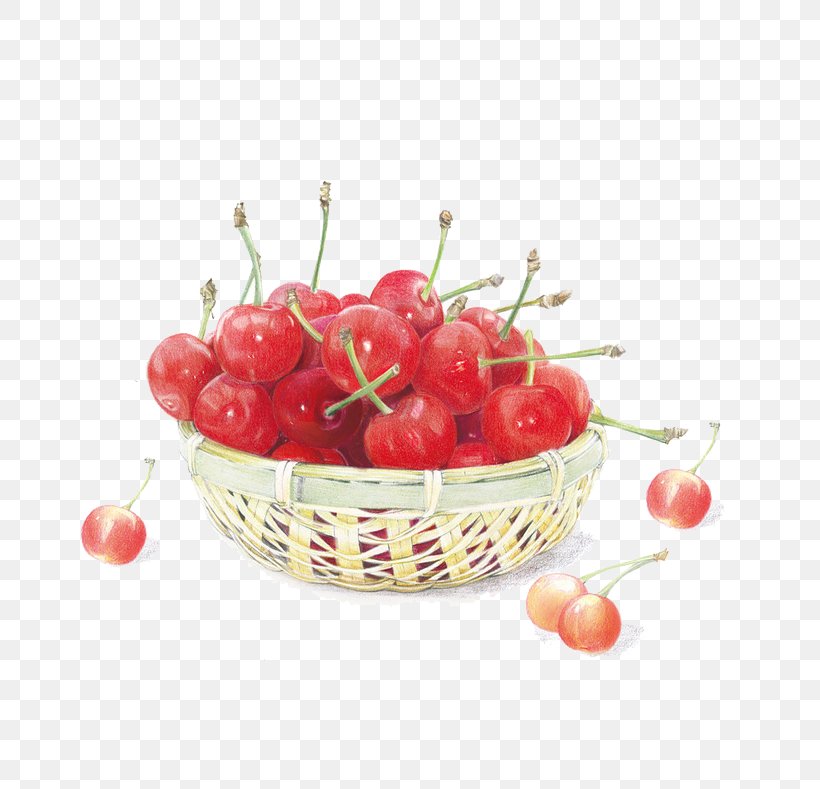 Cherry Drawing Colored Pencil Strawberry Illustration, PNG, 700x789px, Cherry, Auglis, Colored Pencil, Crayon, Drawing Download Free