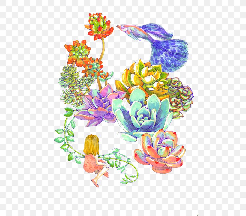 Succulent Plant Echeveria Graptopetalum Paraguayense Illustration, PNG, 500x721px, Watercolor, Cartoon, Flower, Frame, Heart Download Free